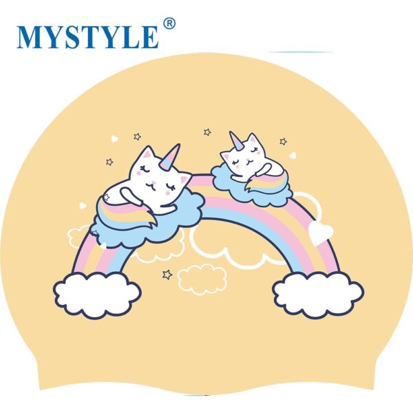 Printed Designs Silicone Swimming Caps For Junior Cute Animals - Image 6