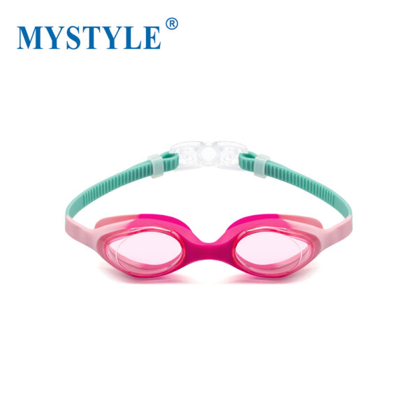 Back button Kids Swim Goggles, Anti-Fog Kids Swimming Goggles,Anti-UV Clear Vision  Glasses for Children - Image 3