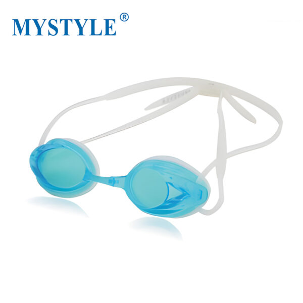Silicone racing competition training swimming tinted goggles - Image 4