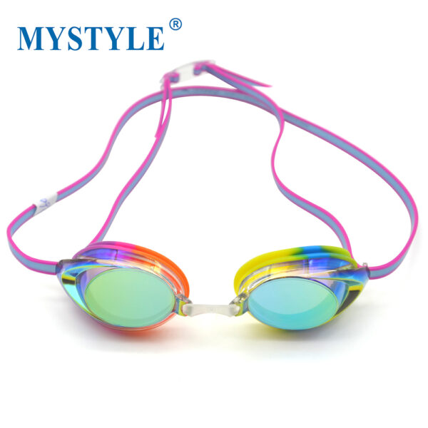 Silicone racing competition training swimming goggles - Image 6