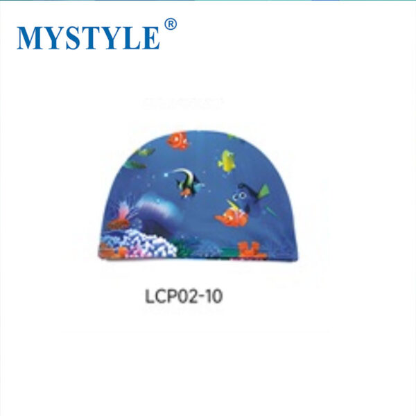 Kids Polyester Printing Swimming caps - Image 3