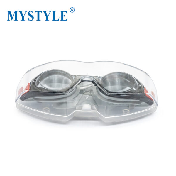 Tinted silicone racing competition training swimming goggles - Image 5